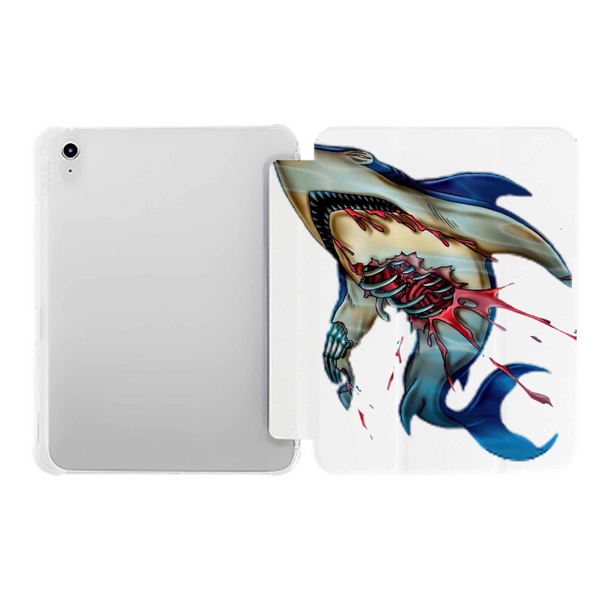 （画像用） 遊☆戯☆王 Yu-Gi-Oh! IPad ケース ペン収納付き 三つ折りスタンド PUレザー×シリコン 対応機種9.5/10.5/10.9インチ